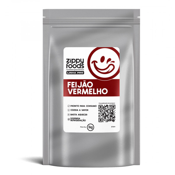 FEIJÃO VERMELHO COZIDO - 1kg