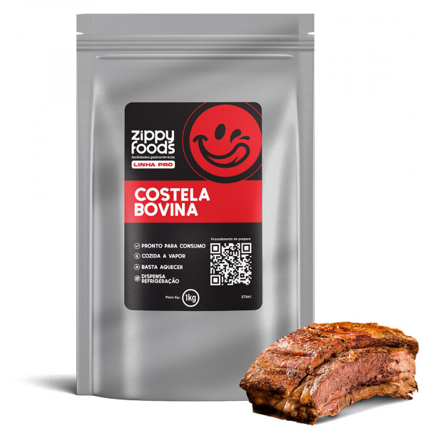 COSTELA BOVINA PEDAÇO - JÁ COZIDA - 500g